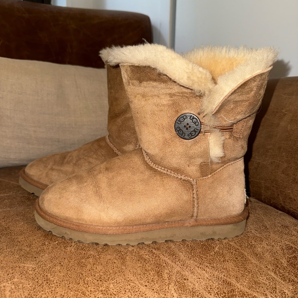 UGG Cream Shearling Boots